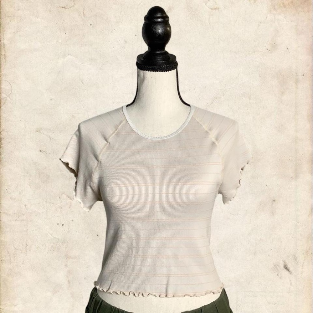Pink Striped Women's Top